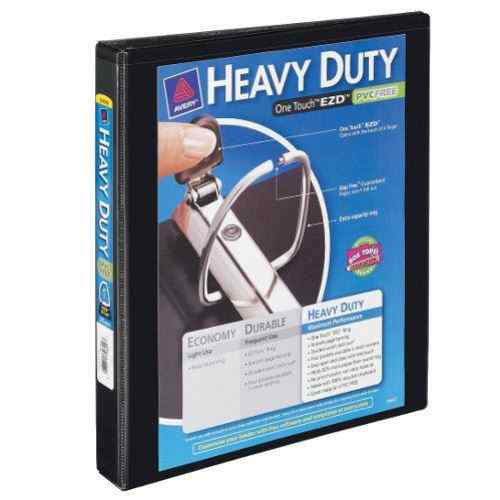 Avery Black One Touch Heavy Duty EZD View Binders