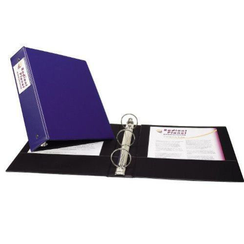 Avery Blue Economy Round Ring Binders with Label Holders (12pk)