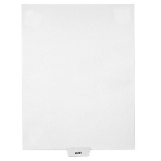 INDEX - Avery Style Letter Size Bottom Tab Legal Indexes - 25pk