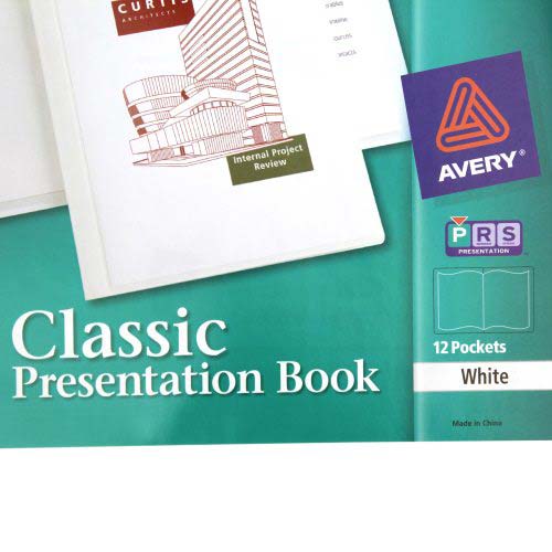Avery Classic Presentation Book White 12 pages - 47671 - Clearance Sale