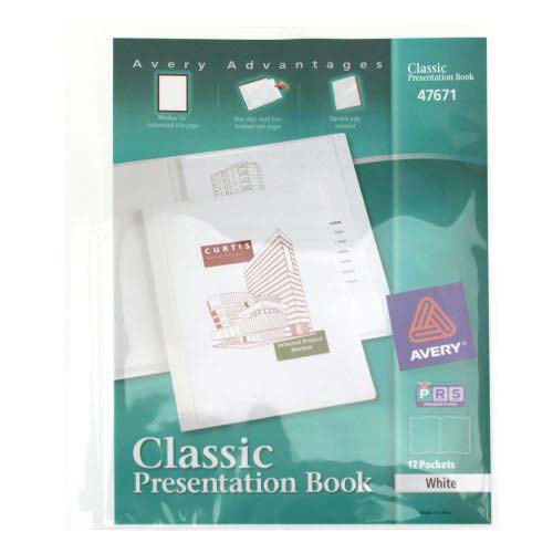 Avery Classic Presentation Book White 12 pages - 47671 - Clearance Sale