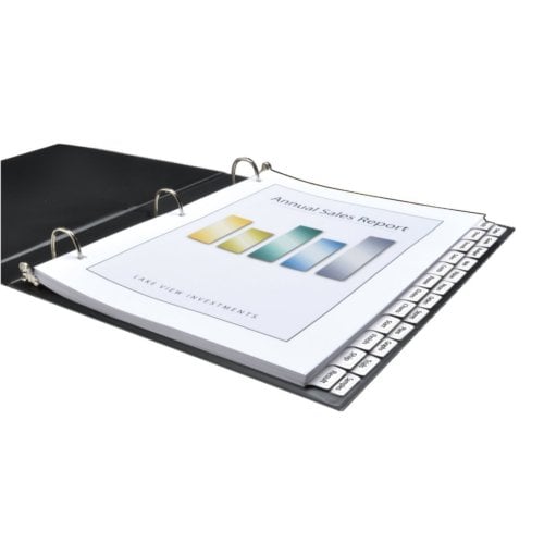 Avery Clear Label Index Maker Double Column White 24-Tab Dividers 1 set - 13151