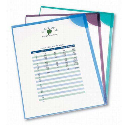 Avery Corner Lock Document Sleeve Assorted 6pk - 72262