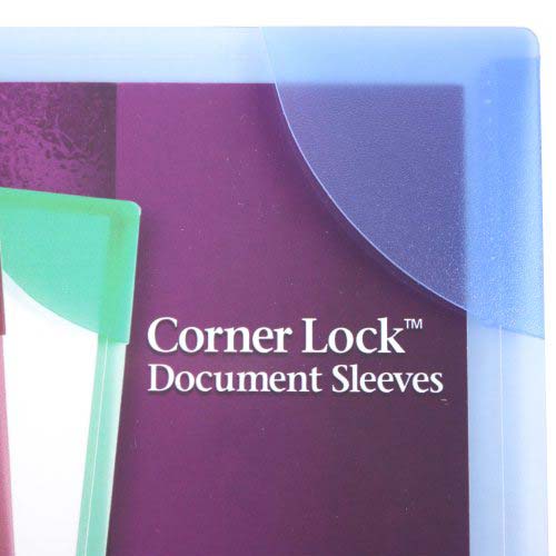 Avery Corner Lock Document Sleeve Assorted 6pk - 72262