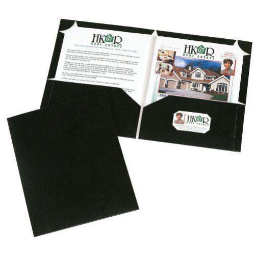 Avery Corner Lock Two Pocket Folder Black (10pk) - 47760