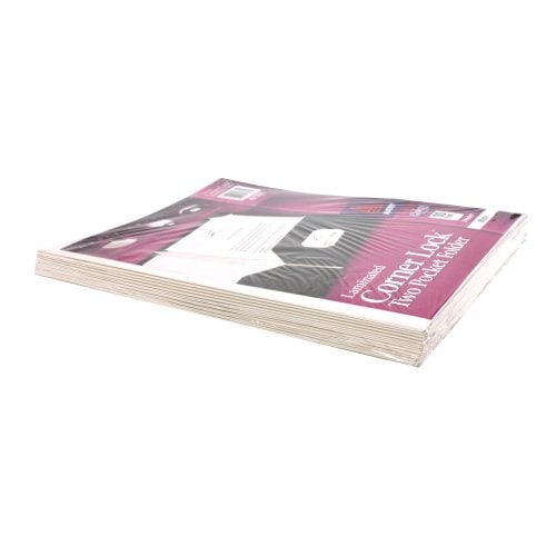 Avery Corner Lock Two Pocket Folder White (10pk) - 47761