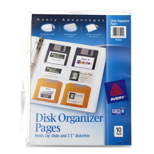 Avery Disk Organizer Pages (10pk) - 75222