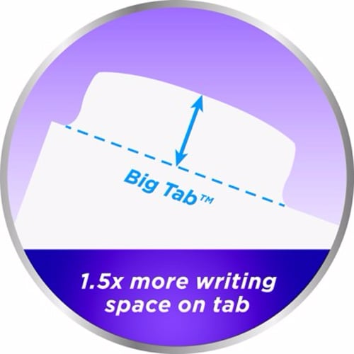 Avery Durable Plastic Write-On Multicolor 5-Tab 8.5" x 11" Dividers w/ Pockets 1 set - 16370