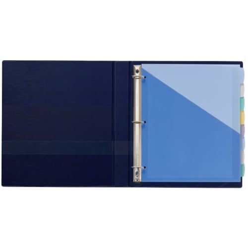 Avery Durable Plastic Write-On Multicolor 8-Tab 9-1/4" x 11-1/8" Dividers w/ Pockets 1 set - 16177