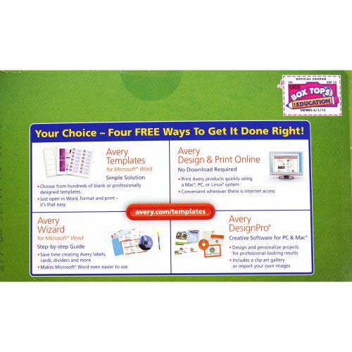 Avery EcoFriendly Name Badges 2-1/3" x 3-3/8" 400pk - 45395