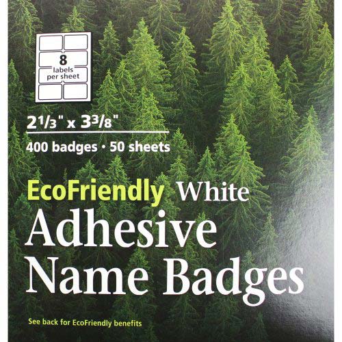 Avery EcoFriendly Name Badges 2-1/3" x 3-3/8" 400pk - 45395