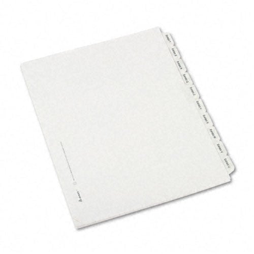 Avery Exhibit A-Z Legal 11" x 8.5" Allstate Style Collated Dividers - 82105