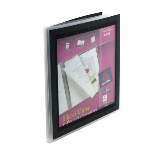 Avery Assorted Flexi-View 6-Pocket Organizer - 1pk