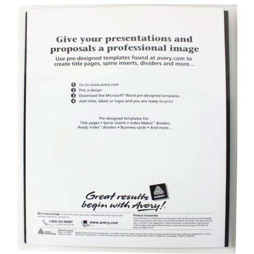 Avery Flexi-View Presentation Book Black 24pg - 47690