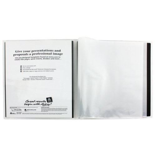 Avery Flexi-View Presentation Book Black 24pg - 47690