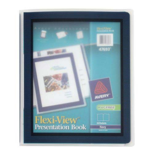 Avery Flexi-View Presentation Book Blue (24 pages) - 47693