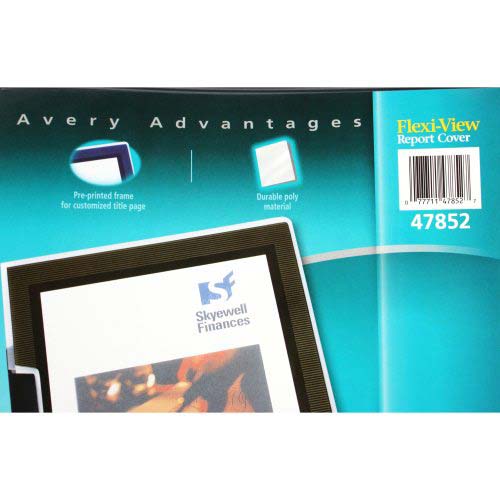Avery Flexi-View Report Cover Black (2pk) - 47852