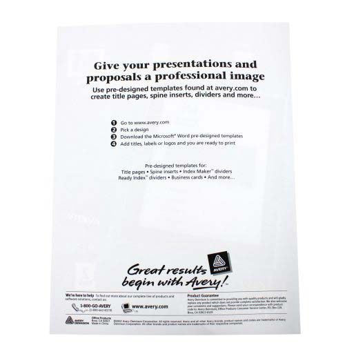 Avery Flexi-View Report Cover Black (2pk) - 47852