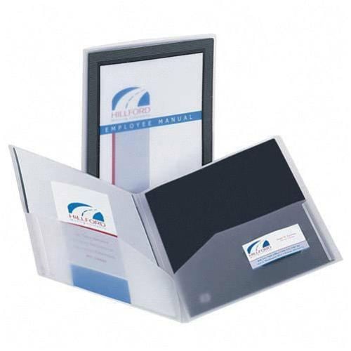 Avery Flexi-View Two Pocket Folder Black (1pk) - 47877