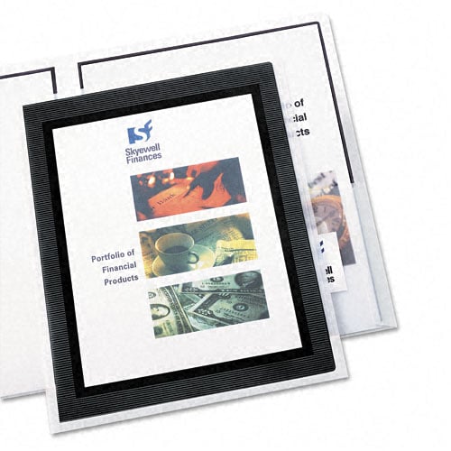 Avery Flexi-View Two-Pocket Folder Black 2pk - 47847 - Discontinued