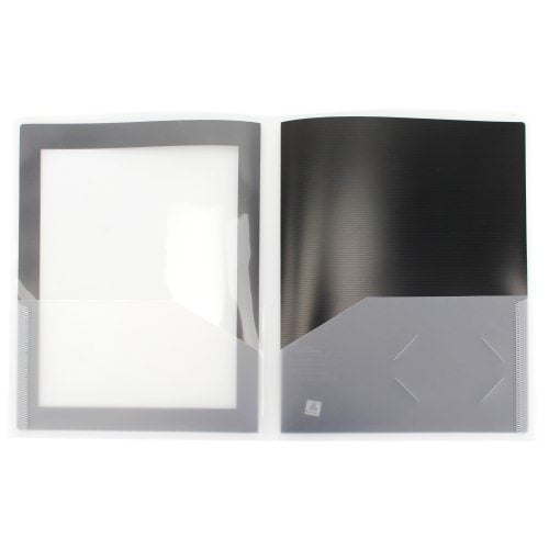 Avery Flexi-View Two-Pocket Folder Black 2pk - 47847 - Discontinued