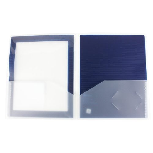 Avery Flexi-View Two Pocket Folder Navy (1pk) - 47876