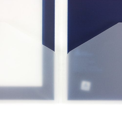 Avery Flexi-View Two Pocket Folder Navy (1pk) - 47876