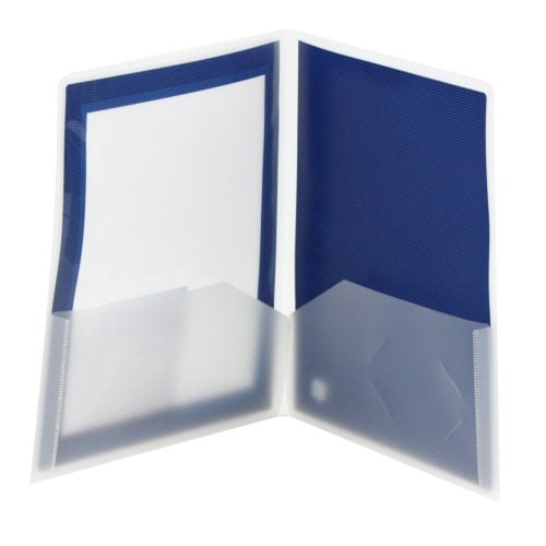 Avery Flexi-View Two Pocket Folder Navy (1pk) - 47876