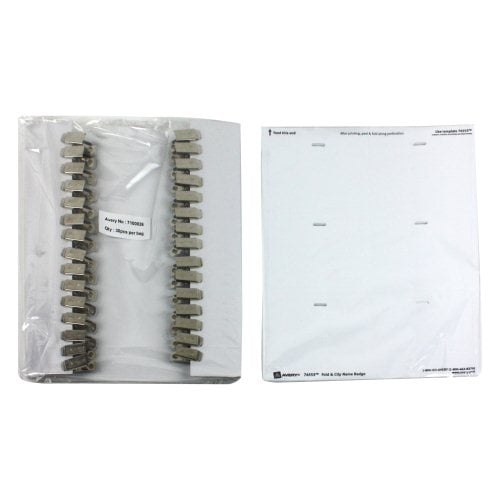 Avery Fold & Clip Name Badge Horizontal 3" x 4" (30pk) - 74553