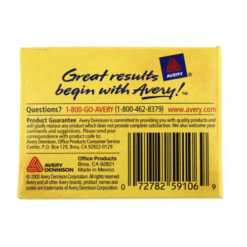 Avery Gray 1" x 13/16" Gummed Index Tabs 50pk - 59106