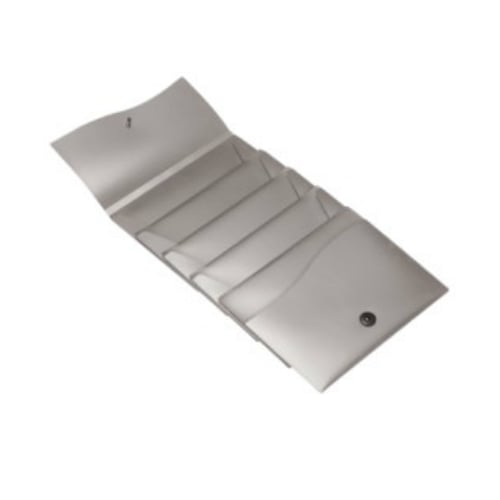 Avery Gray Letter Size Slide & View 5-Pocket Poly Expanding File - 1pk