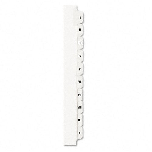 Avery I-X White Legal 11" x 8.5" Avery Style Collated Dividers - 82319