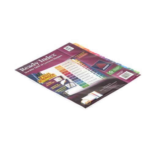 Avery Jan-Dec 11" x 8.5" Contemporary Multicolor Dividers - 11127 - Clearance Sale