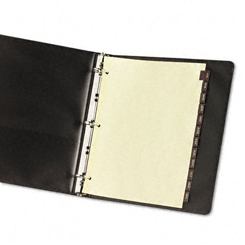 Avery Jan-Dec Clear Reinforced Preprinted Red Leather Tab - 11328 - Clearance Sale