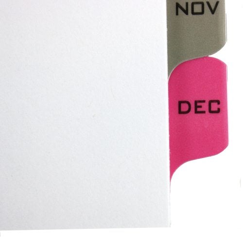 Avery Jan-Dec White Office Essentials Table 'N Tabs Dividers - 11679 - Clearance Sale