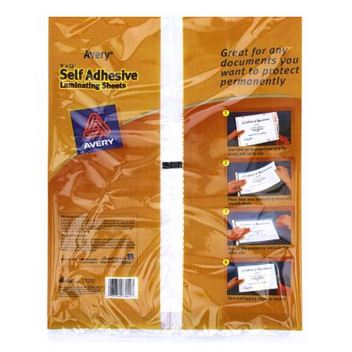 Avery Laminating Sheets Clear 9" x 12" 2pk - 73602 - Clearance Sale