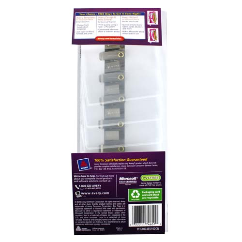 Avery Laser and Inkjet 2-1/4" x 3-1/2" Clip Name Badges 12pk - 74651 - Clearance Sale