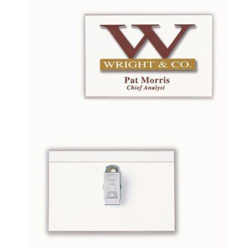 Avery Laser and Inkjet 2-1/4" x 3-1/2" Clip Name Badges 12pk - 74651 - Clearance Sale
