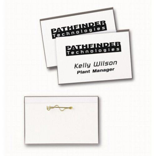Avery Laser and Inkjet 2-1/4" x 3-1/2" Pin Name Badges 24pk - 74652
