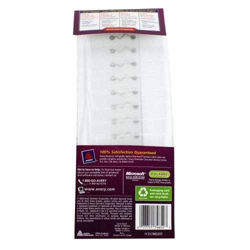 Avery Laser and Inkjet 2-1/4" x 3-1/2" Pin Name Badges 24pk - 74652