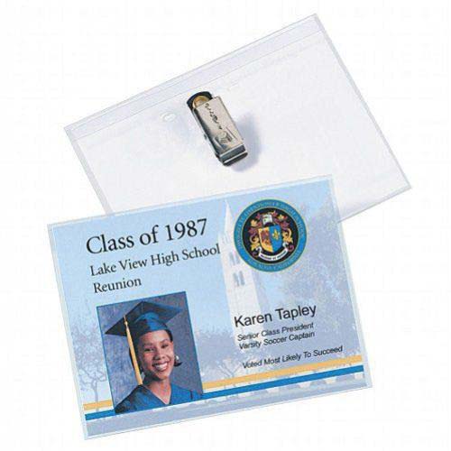 Avery Laser and Inkjet 3" x 4" Clip Name Badges 100pk - 74541