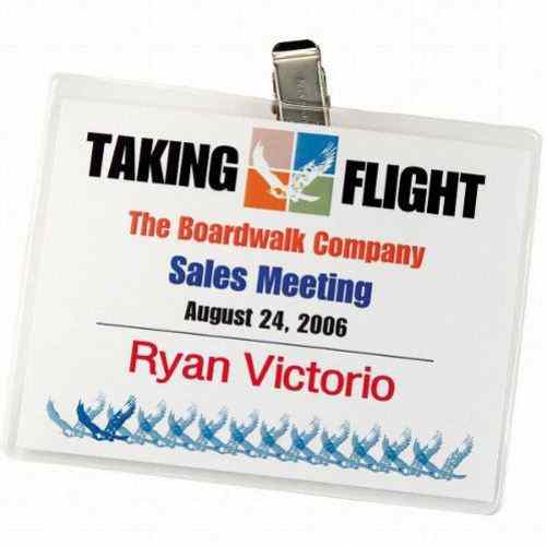 Avery Laser and Inkjet 3" x 4" Clip Name Badges 50pk - 74536