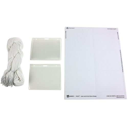 Avery Laser and Inkjet Hanging Name Badges 3" x 4" 100pk - 74459