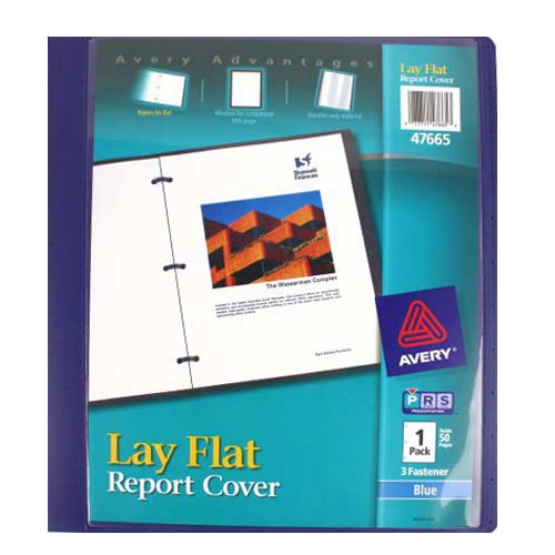 Avery Lay Flat Report Cover Assorted (1pk) - 47665