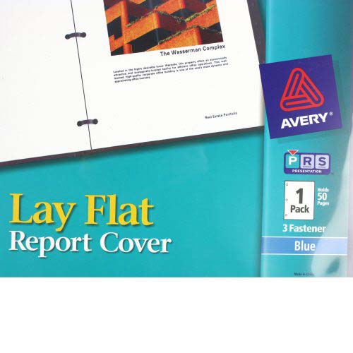 Avery Lay Flat Report Cover Assorted (1pk) - 47665