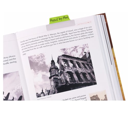Avery Margin UltraTabs 2-1/2" x 1" Neon Colored Repositionable 2-Sided Writable Tabs 24pk - 74767