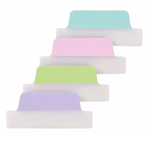 Avery Margin UltraTabs 2-1/2" x 1" Pastel Colored Repositionable 2-Sided Writable Tabs 24pk - 74769  - Clearance Sale