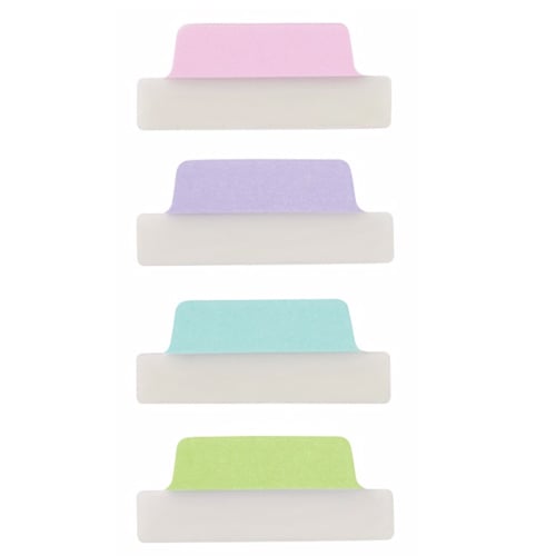 Avery Margin UltraTabs 2-1/2" x 1" Pastel Colored Repositionable 2-Sided Writable Tabs 24pk - 74769  - Clearance Sale