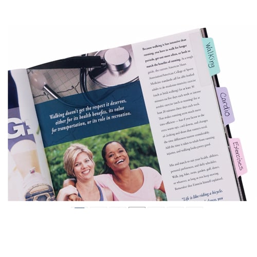 Avery Margin UltraTabs 2-1/2" x 1" Pastel Colored Repositionable 2-Sided Writable Tabs 24pk - 74769  - Clearance Sale
