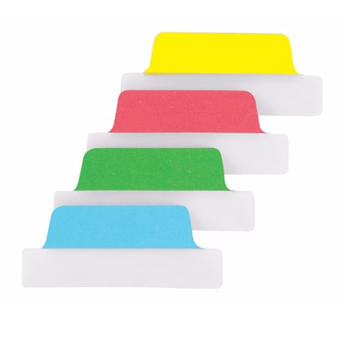 Avery Margin UltraTabs 2-1/2" x 1" Primary Colored Repositionable 2-Sided Writable Tabs 24pk - 74768